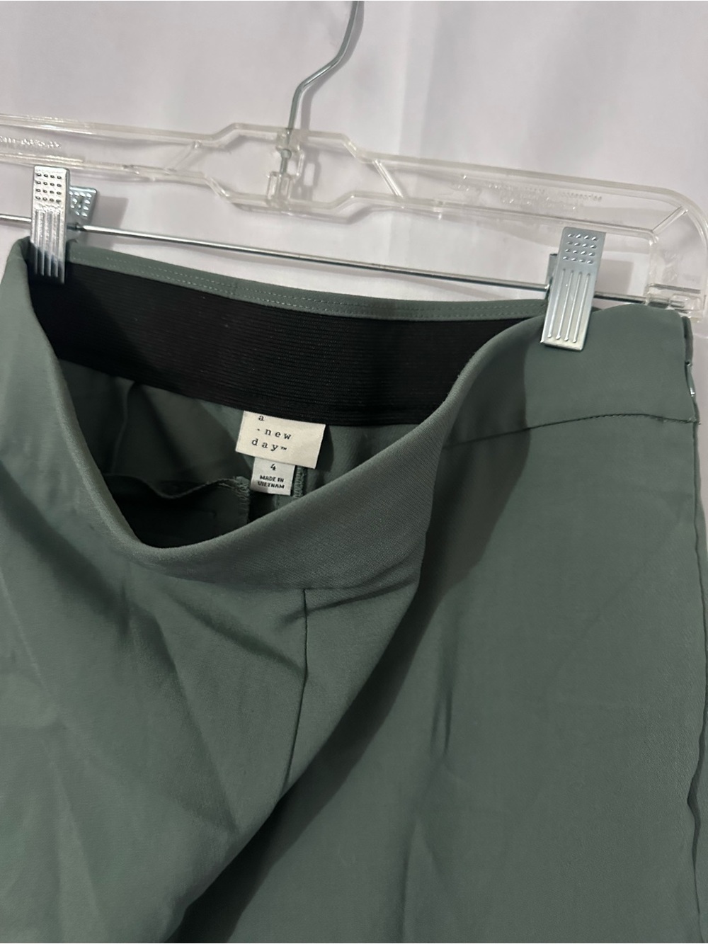 a new day Dark Olive Straight-Leg Pants - Picture 2 of 3